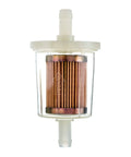 Go-To Universal 40-Micron Outboard Fuel Filter With Clear See-Through Body For Easy Visual Maintenance, side view