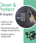 Gym Wipes for Equipment Cleaning Large 8x12 Inches 700 Count Refills for Dispensers Natural Lemongrass Eucalyptus Oil and Vinegar Solution Bulk Multipurpose Surface Wipes for Home and Commercial Gyms display