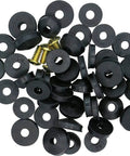 48 Piece Faucet Washers And Brass Bibb Screws Assortment for DIY and professional repairs with flat and beveled washers