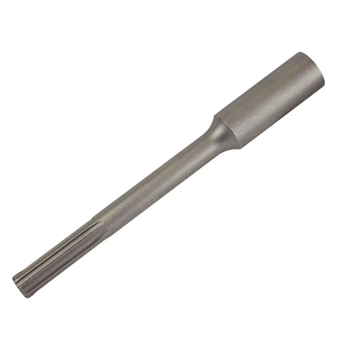 3/4 Inch SDS MAX Ground Rod Driver Bit for Rotary Hammer Drills, heavy-duty tool, side view, silver, for Bosch DeWalt Makita Milwaukee Hilti.