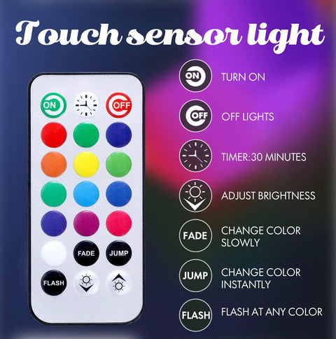 Remote for Hexagon Geometric RGB Wall Light Kit With Remote Control Touch Sensitive Modular Panels USB Powered Color Changing LED Mood Lighting