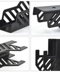 Close-up of Heavy Duty Jack Stand Wall Mount Brackets For 2 And 3 Ton Stands, 12 Gauge Steel With Powder Coated Finish.