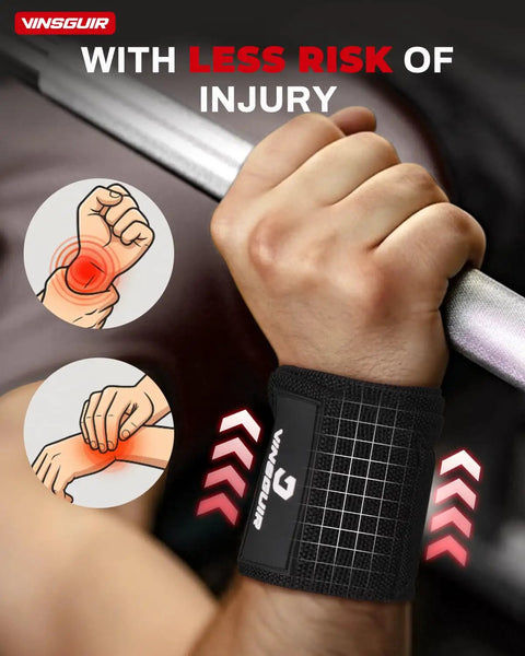 21 Inch Wrist Wraps For Weightlifting With Thumb Loop, Heavy Duty Wrist Support Straps For Gym used during bench press.