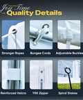 Details of Heavy Duty 20x20 Outdoor Party Tent Gazebo White Event Shelter Wedding Canopy with reinforced Velcro and spiral stakes.