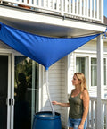 No Tools Needed Rainwater Harvesting System With Hose For Easy Install And One Person Setup, Reusable Water Harvester Cloth Kit