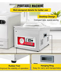 Commercial Chamber Vacuum Sealer Heavy Duty Food Packing Machine Pro Kitchen Meat Saver desktop design and rubber feet for stability.