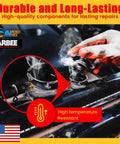 Stic-Tite Aluminum Radiator Repair Tool For Leaks And Damage, Durable Heat Resistant Epoxy Solder Kit in use on radiator