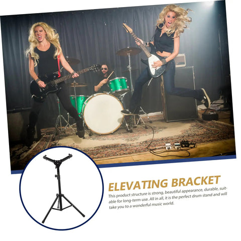Badass Alloy Drum Holder Stand For Snare Practice Silent Support Rack Portable Music Gear Shelf Storage Rack Smooth Vibration Control Rig with musicians performing on stage.