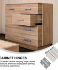 4 Sets Cabinet Hinge Corner Brace Kit With Thickened ABS And Iron Suspension Fittings For Easy Install No Squeak Silent Opening