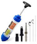 Oil Extractor Pump 350mL Syringe With 3 Hoses for car fluid changes; includes manual pump, hoses, connectors, and fittings
