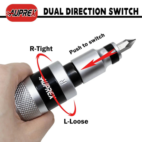 Manual Impact Driver Set One Half Inch Reversible Hand Impact Tool with dual direction switch close-up.
