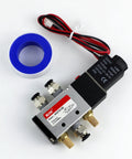 Heavy Duty Aluminum Solenoid Valve 4V210-08 5 Way 2 Position Pilot-Operated Electric Valve With One Quarter Inch NPT Connections