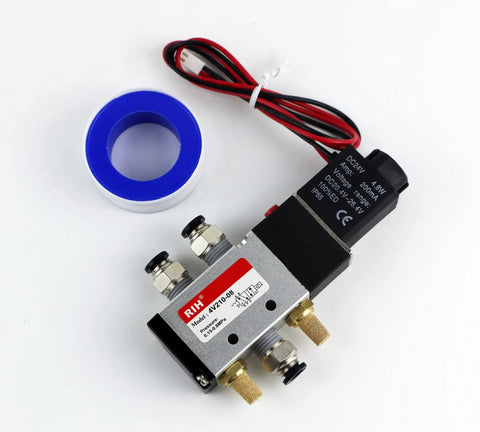 Heavy Duty Aluminum Solenoid Valve 4V210-08 5 Way 2 Position Pilot-Operated Electric Valve With One Quarter Inch NPT Connections
