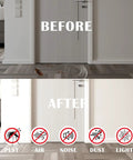 Rock Solid Heavy Duty Closed Cell Foam Weather Stripping For Doors And Windows Self Adhesive 1 4 Inch By 1 8 Inch Tape 3 Pack Set shown blocking pests and noise.