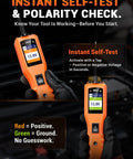 All In One Power Circuit Probe Kit For Cars And Trucks 12V 24V Automotive Circuit Tester with digital multimeter display in use
