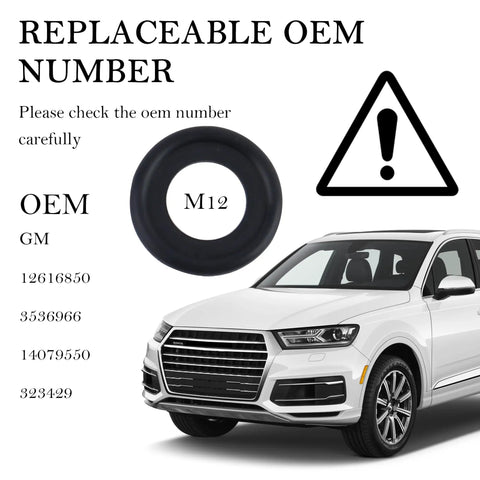 10 Pcs Oil Drain Plug Gasket Set M12 M14 Replacement OEM 12616850 Keeps Oil Leaks Down Seals Tight Secure Washer Compatible With Buick Cadillac GMC Chevrolet For A Tight Leak Free Seal, M12 washer