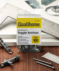 Self-Drilling Drywall Anchors And Screws Kit With Toggle Anchors And Zinc Plated Screws For Quick Secure Mounting