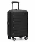 Pagosa 22-inch black hardside expandable carry-on luggage with spinner wheels by Traveler's Choice
