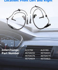 High Quality Heavy Duty Front Abs Wheel Speed Sensor Pair For Mitsubishi Lancer Outlander 2007 Through 2017 showing front left and right sensors.