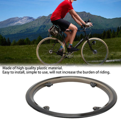 Trail Ready Bike Chain Guard And Chainring Protector Cover Black Plastic Bash Guard For Mountain Bike Sprocket Crankset Shield