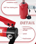 Detail of 8 Ton Hydraulic Knockout Punch Set For Electrical Conduit And Metal Sheets, showing installation screw and plunger.