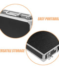 Portable Aluminum Tool Box With Lightweight Alloy Construction showing secure latch and corner details