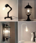 Led Edison Bulb 4W 450 Lumens 4000K Daylight White E26 Non Dimmable Vintage Style Bulb in various lamp fixtures