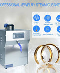 Pro Grade Jewelry Steam Cleaner That Powers Through Rings Watches And More 2L Stainless Steel Tank 1200W High Pressure Steam Up To 135C Adjustable 2 To 5 Bar For Diamond Gold Silver Sunglasses And Scalpel Auto Cleaning next to gold rings