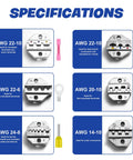 Pro Grade Crimping Tool Set With Ratchet Wire Crimper And 6 Interchangeable Dies for various connectors and terminals