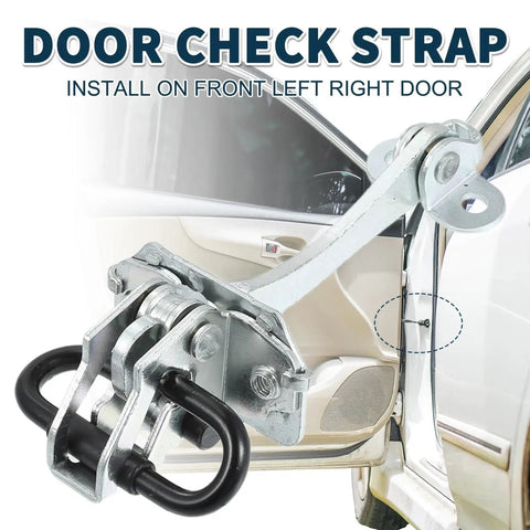 Fiat Doblo Cargo Van Door Check Strap Front Left And Right Doors, Heavy Duty Door Hinge Limiter With Dampened Soft Close