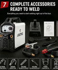 200 Amp Stick Welder 2 In 1 Portable Welding Machine Dual Voltage 110V And 220V with welding accessories and manual