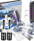 Two Piece Windshield Crack Repair Kit With Suction Cup And Curing Light Pro Grade Vacuum Tool With Nano Resin For Cars