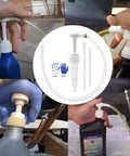 Quart Bottle Hand Pump No Spill For Gear Oil And Transmission Fluids 8cc Stroke Capacity 28mm Bottle Cap Fit in use