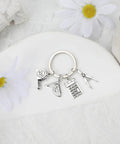 Architect Keychain With Geometry Ruler And Mini Calculator Dope Engineer Gift For Teachers And Architecture Fans