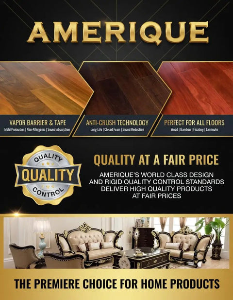 Top Notch Eight Hundred Square Foot Blue Two Millimeter Flooring Underlayment Padding With Pro Grade Vapor Barrier And Hella Effective Sound Reduction Foam For Slick Install Plus Self Sticking Tape product info and quality control overview.
