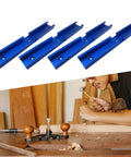 Awesome 4 Piece Woodworking T Slot Tracks Aluminum Jig Set With Pre Drilled Holes, blue precision T tracks for jigs.
