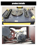 Heavy Duty Portable Rebar Bender For Steel Bar Bending And Metal Fabrication Knucklebuster Design view of bending plate and internal gears.