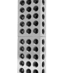 WEN 10423 steel-hardened precision 123 blocks, two-pack; two stacked 3x2x1 in metal blocks with round holes.