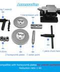 Accessories for 4/5/6/8 Inch Indexing Head With Tailstock And 3 Universal Jaws For CNC Milling Machines, Indexing Plate Head