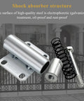 Heavy Duty Spring Loaded Gate Caster Wheel Retractable Shock Absorbing Swivel Roller For Garden Fences And Wood Gates Shock absorber components.