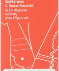 Packaging for Knipex featuring red and white design with warning labels.