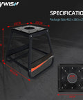 Detachable Dirt Bike Stand And Motorcycle Lift Panel, Heavy Duty Universal Stand With Anti Slip Surface, black frame