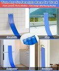 Blue Three Lane Flexible Race Track Toy Set With Roll Up Design 16.4 Feet DIY Car Track Featuring Strong Suction Cups on surfaces.