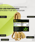 Beige Beefy Heavy Duty 6 Ft Appliance Cord 14 Gauge 3 Conductor With Grounded 3 Prong Right Angle Plug For Large Appliances