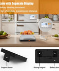 Pro Grade 33 Lb Digital Kitchen Scale With Split Display And Backlit LCD for meal prep, shown on kitchen counter.