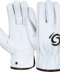 Beefy Goat Skin Leather Work Gloves Pack Of 12 Pairs For Men And Women Cut Resistant 1 mm Thick Leather with logo and keystone thumb