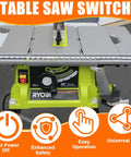 No Sweat Table Saw Paddle Switch Replacement With True Dual Voltage 125V And 250V Support four terminal hookup on a table saw.