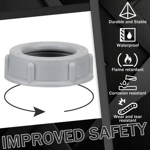 Plastic Insulating Bushing 50 Piece Set for EMT, Rigid and IMC Conduit Fittings, 3/4-Inch Threaded Electrical Bushings, UL Certified
