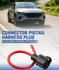 Premium Heavy Duty One Pin Pigtail Plug Harness With 10 Awg Wire For C62B1 Ce1017BF Ket Mg640 Connectors on a road.