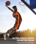 Basketball player dunking with outdoor basketball net replacement game ready pro grade heavy duty for standard hoops